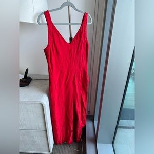 Jigsaw romper in red